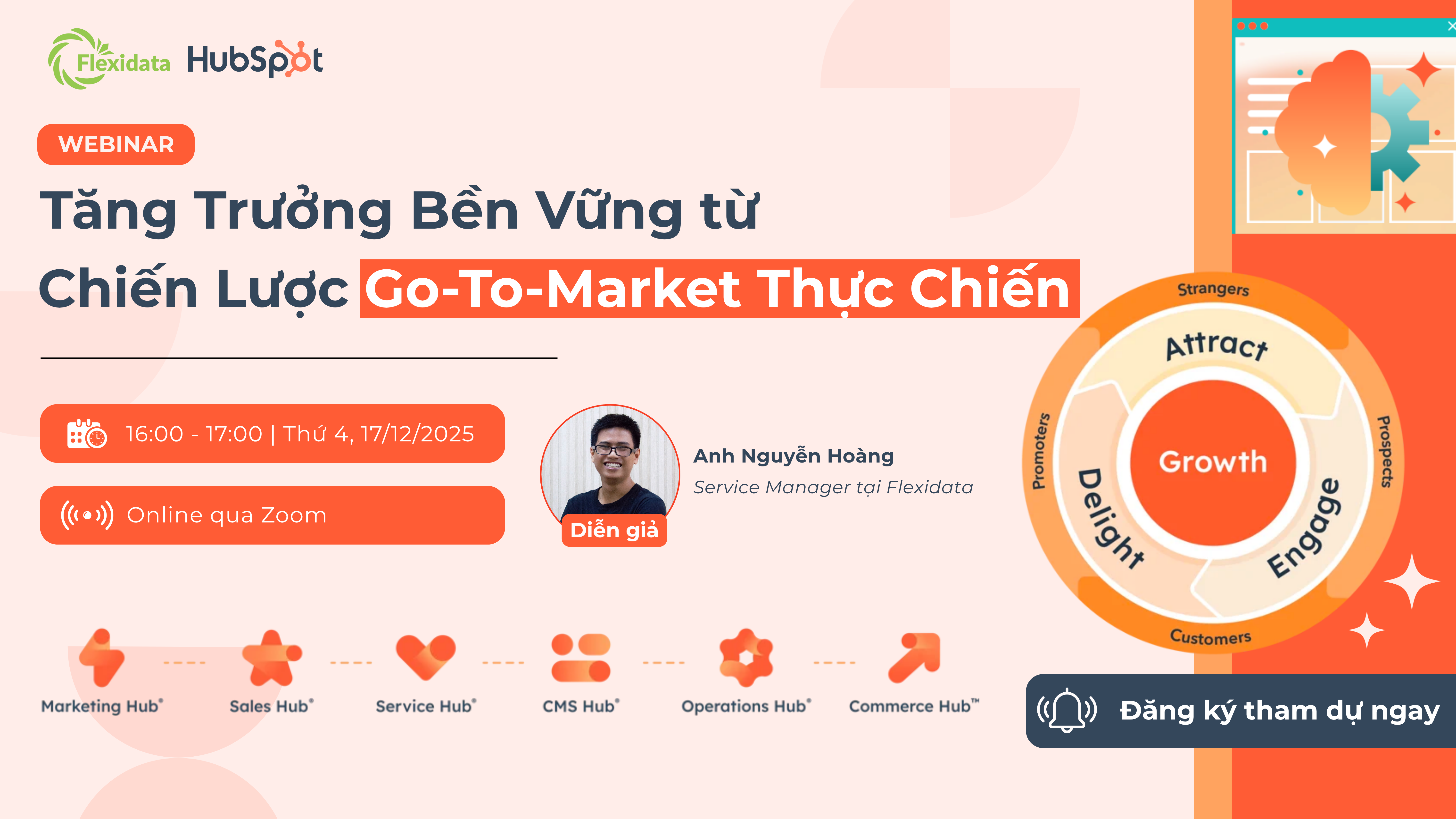 WEBINAR TĂNG TRƯỞNG BỀN VỮNG TỪ CHIẾN LƯỢC GO-TO-MARKET THỰC CHIẾN