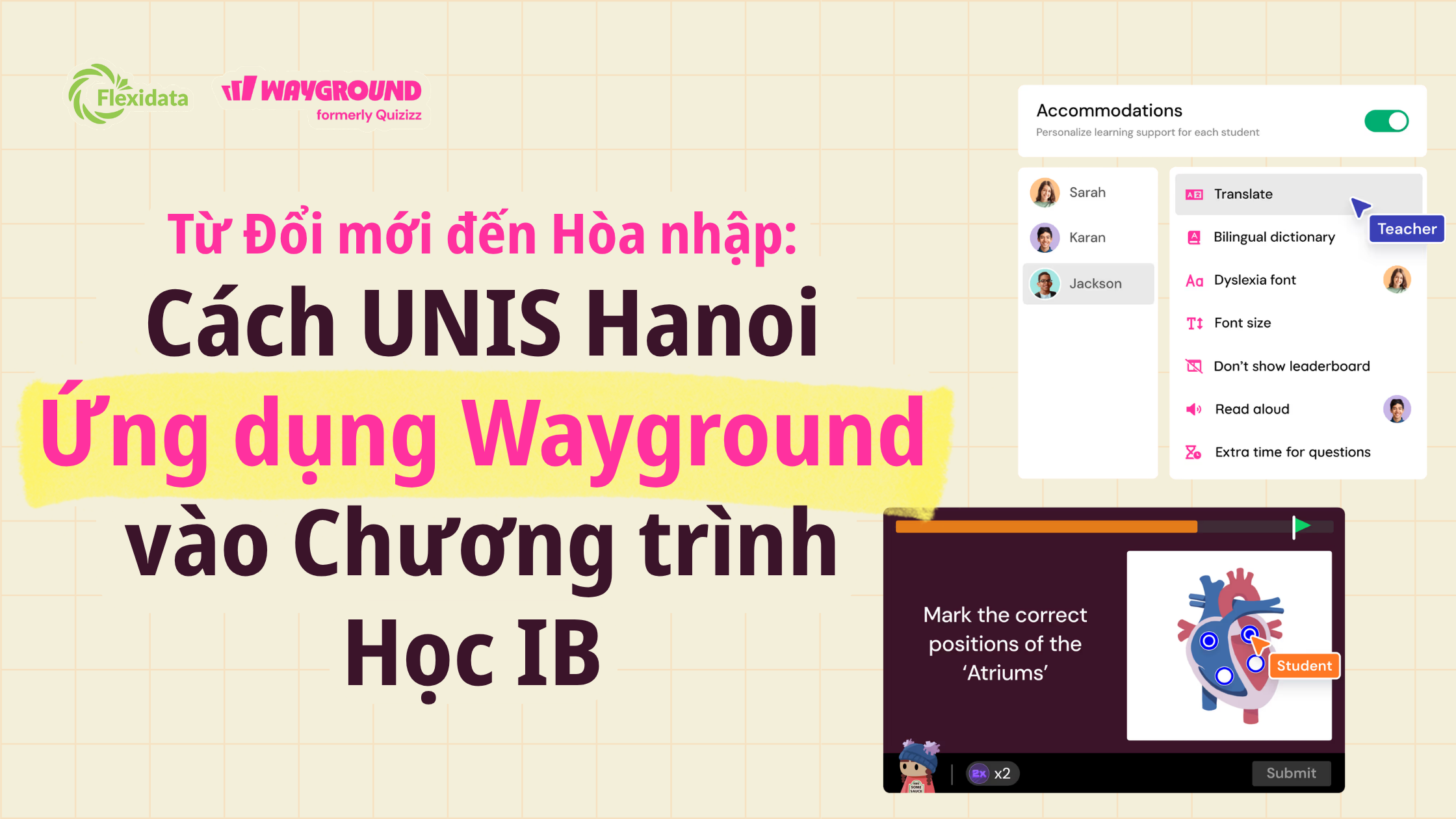 Từ Đổi mới đến Hòa nhập: Cách UNIS Hanoi Ứng dụng Wayground vào Chương trình Học IB