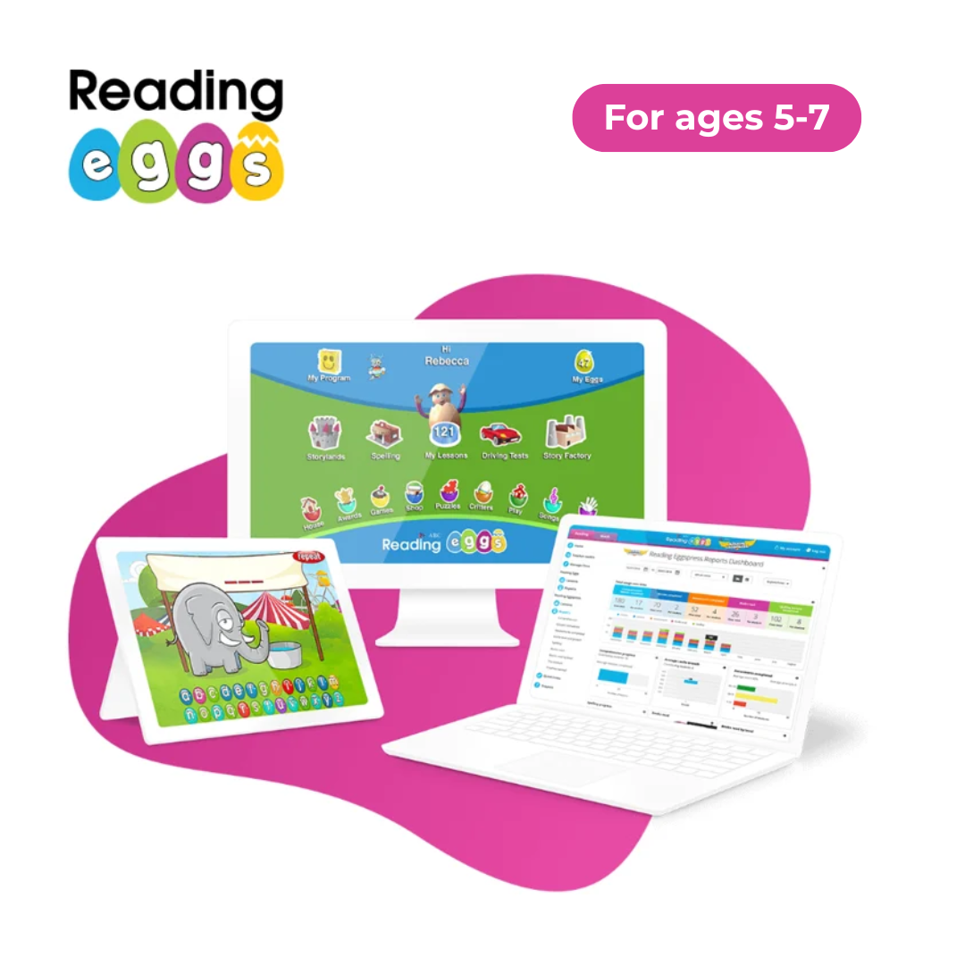 3PL Reading Eggs for ages 5-7