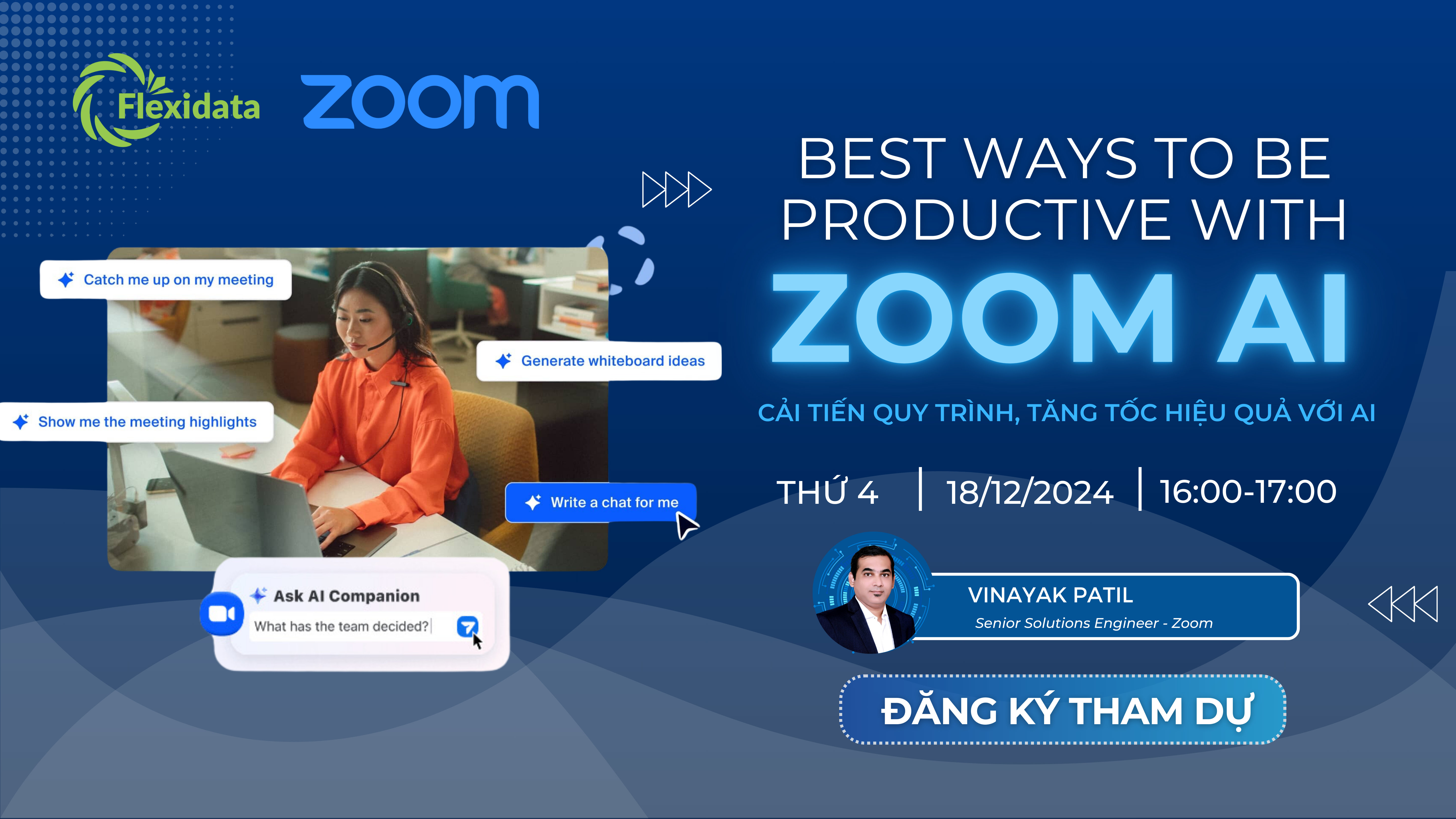 WEBINAR BEST WAY TO BE PRODUCTIVE WITH ZOOM AI